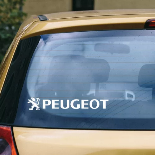 Oroszlán Ereje – Prémium Ágaskodó Oroszlános Peugeot Márkalogó Autós Szélvédőmatrica