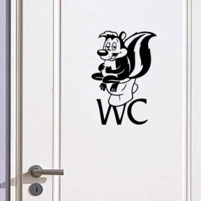 Fürdőszoba matrica, WC matrica