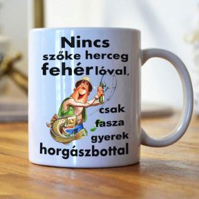 Horgászos bögre