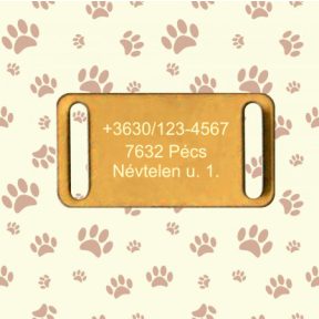 Nyakörvre tehető biléta