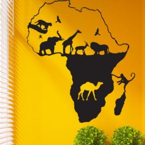 Vadon élő állatok falmatrica