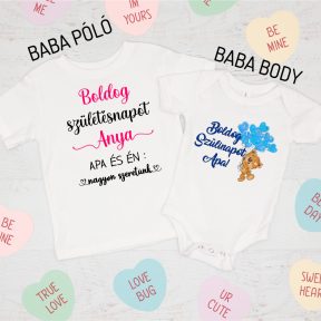 Szülő, nagyszülő Baba body, Baba póló